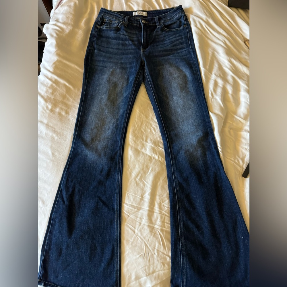 KanCan mid-rise flare leg jeans
